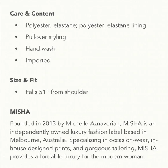 MISHA Slim One-Shoulder Dress size XL - Picture 10 of 11